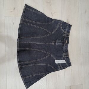 LOFT Charcoal Denim Skirt